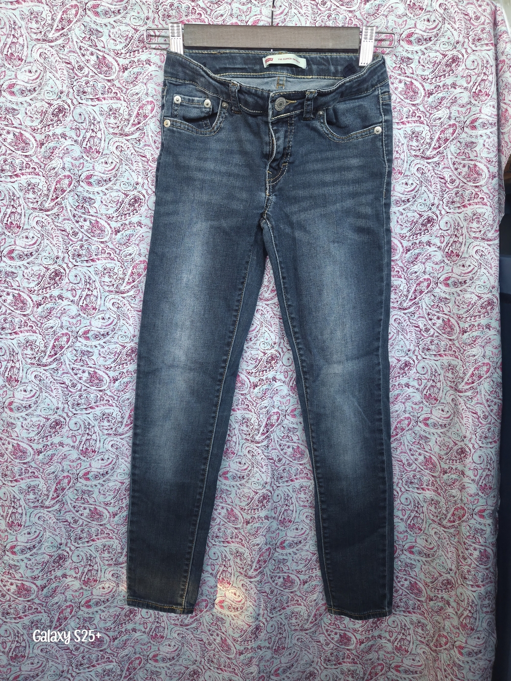 Levi's Kids Faded Indigo Skinny Jeans